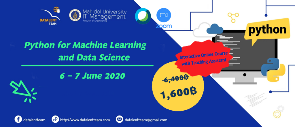 Python for Machine Learning and Data Science | Eventpop