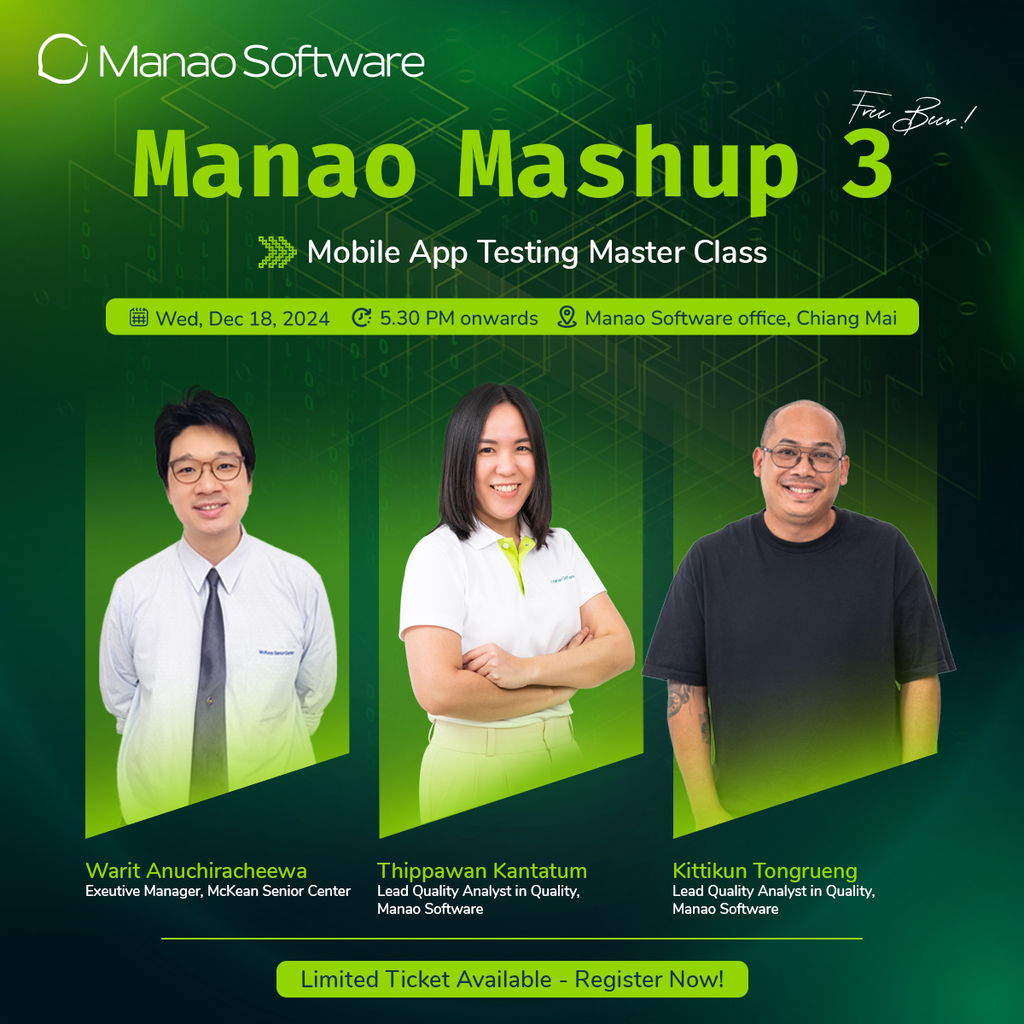 Manao Mashup: Mobile App Testing Master Class(and Free Beer)! | Eventpop