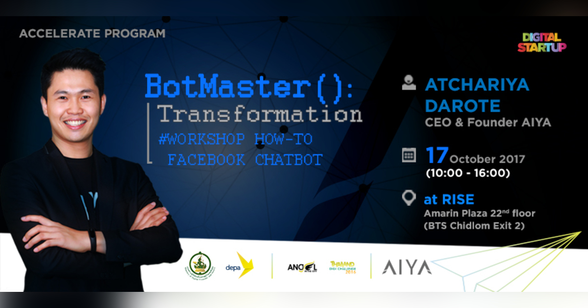 BotMaster Transformation: Workshop How-to Facebook Chatbot | Eventpop