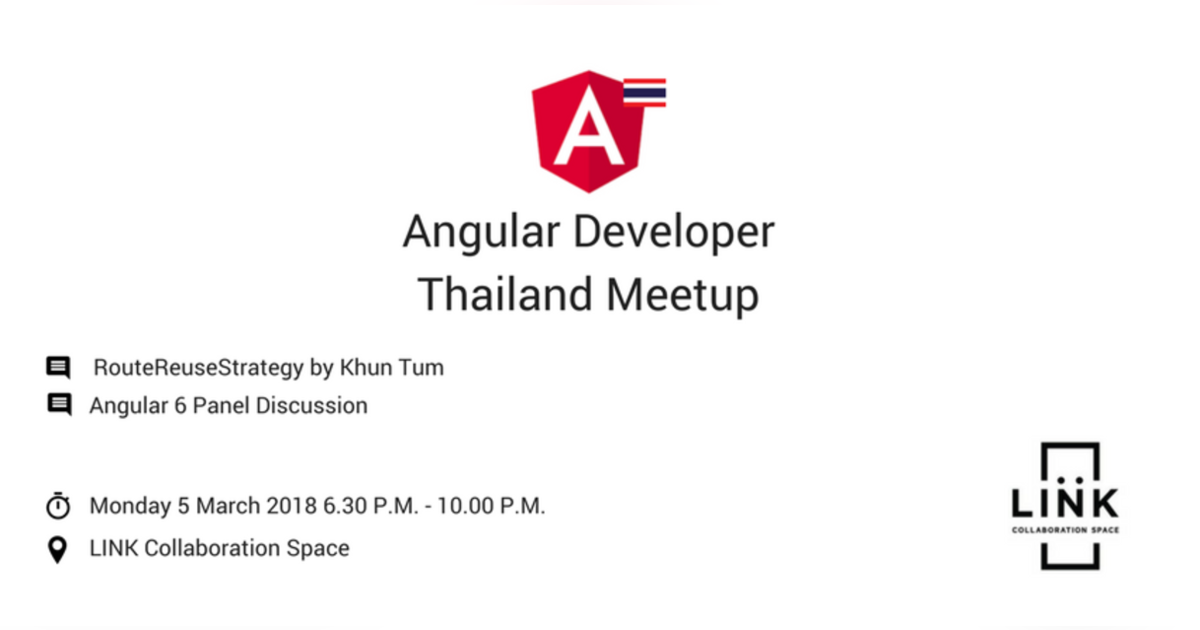 Angular Developers Thailand Meetup March 2018 | Eventpop