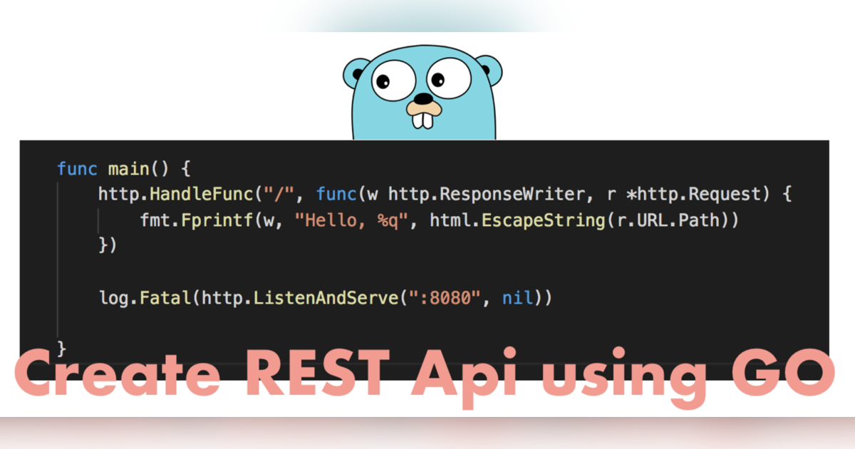 Create REST Api using Go | Eventpop