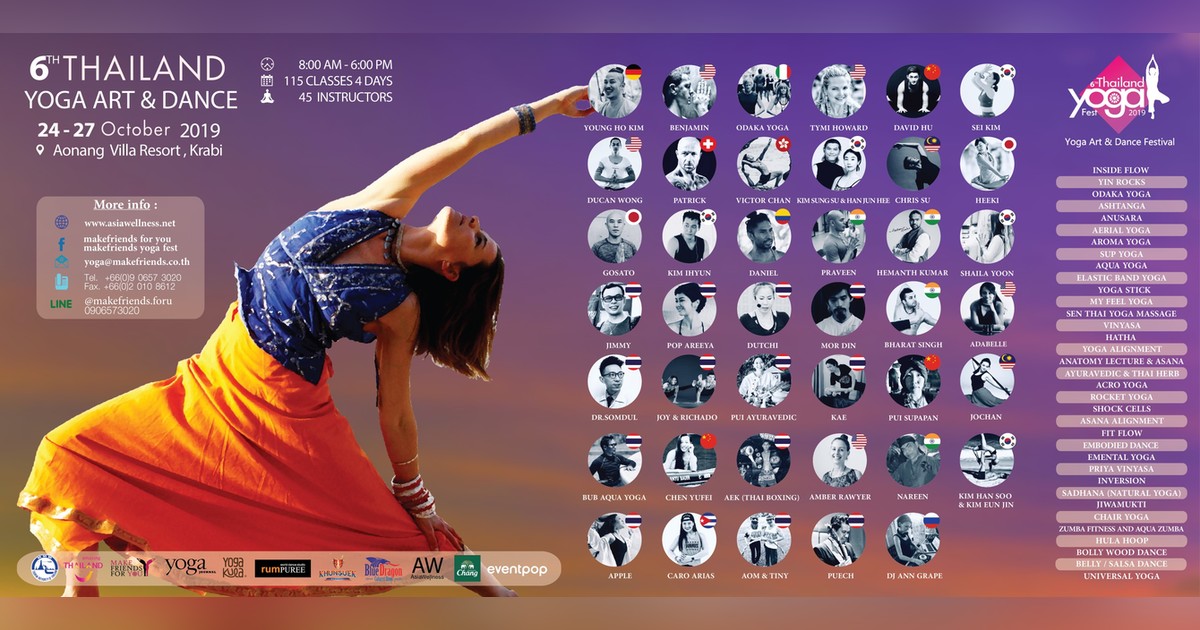 Thailand Yoga Art & Dance At Aonang villa resort Eventpop Eventpop