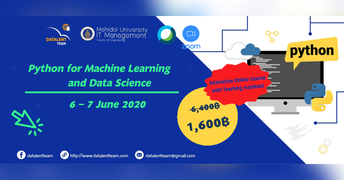 Python for Machine Learning and Data Science | Eventpop