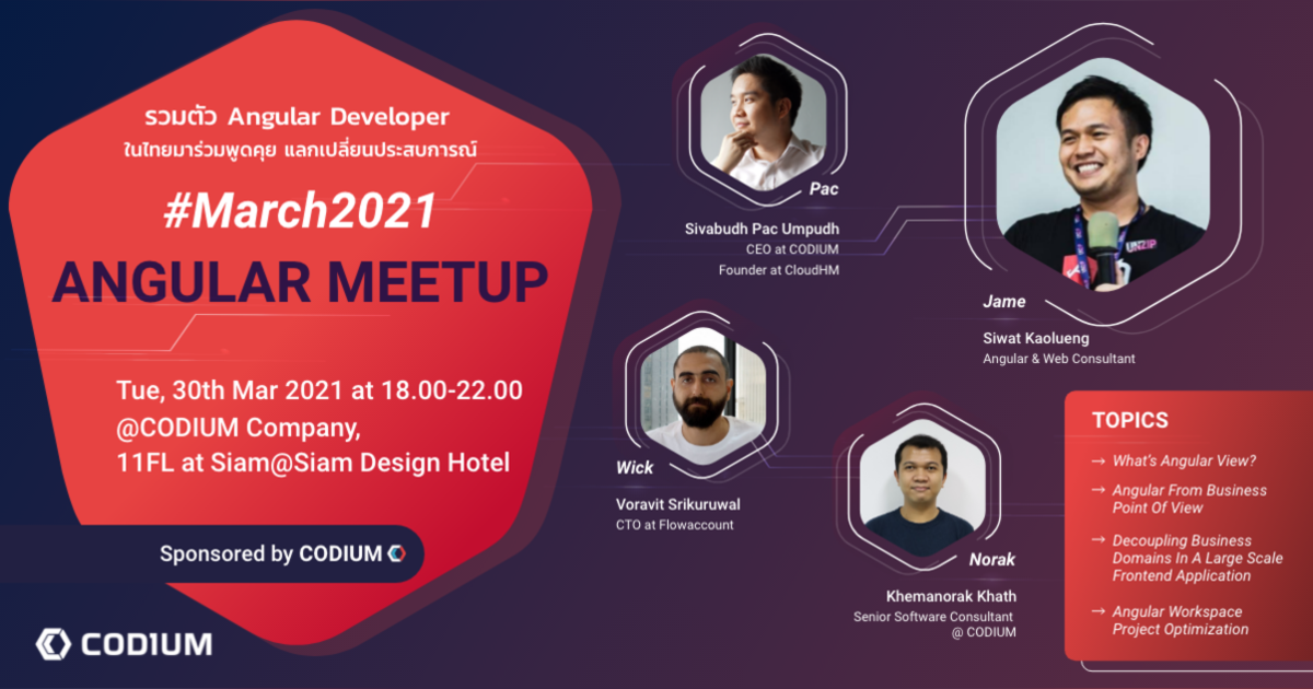 #March 2021 Angular Meetup by CODIUM | Eventpop | Eventpop