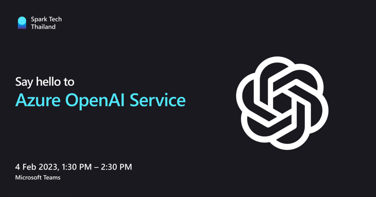 Say hello to Azure OpenAI Service | Eventpop