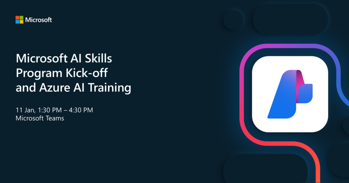 Microsoft AI Skills Program Kick-off and Azure AI Training | Eventpop