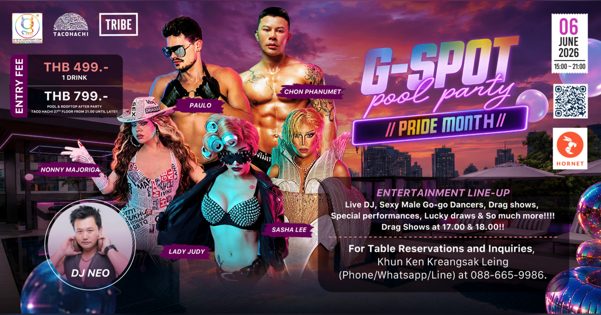 G-spot Pool Party @ TRIBE Living Bangkok Sukhumvit 39