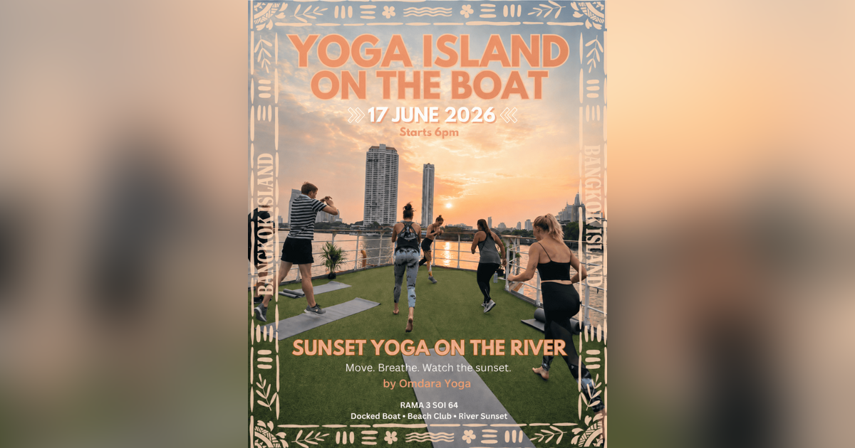 Yoga Island on the boat