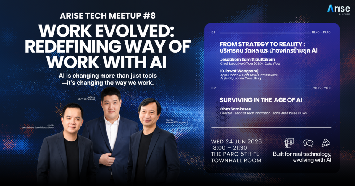 Arise Tech Meetup #8 - Work Evolved: Redefining Way of Work with AI