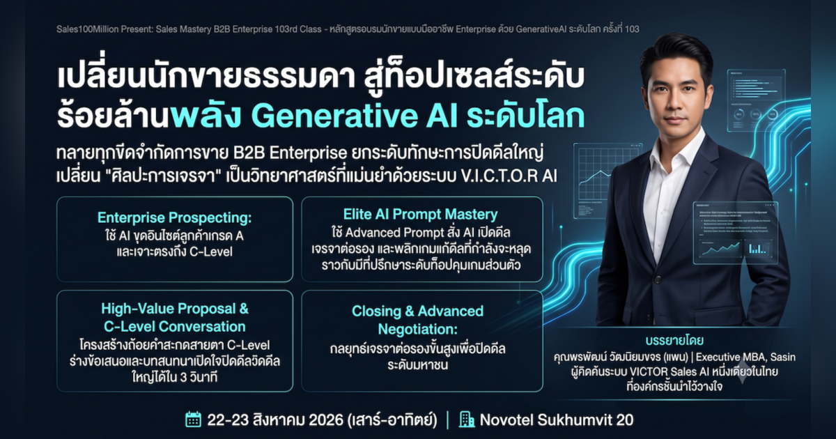 Sales100Million Present: Sales Mastery B2B Enterprise 103rd Class