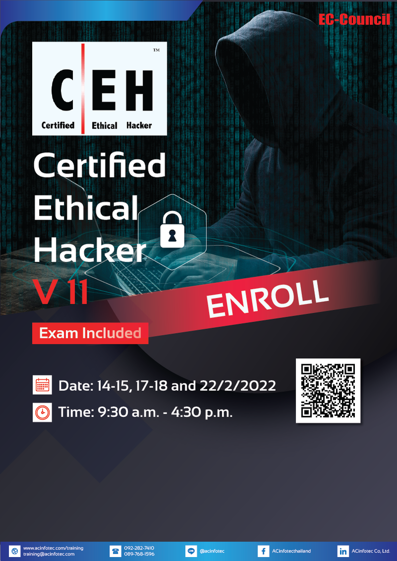 Certified Ethical Hacker v11 (C|EHv11) (Thai) Exam Included | Eventpop