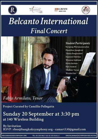 BELCANTO INTERNATIONAL 2026 - FINAL CONCERT 140 โปสเตอร์งาน กรุงเทพมหานคร ประเทศไทย