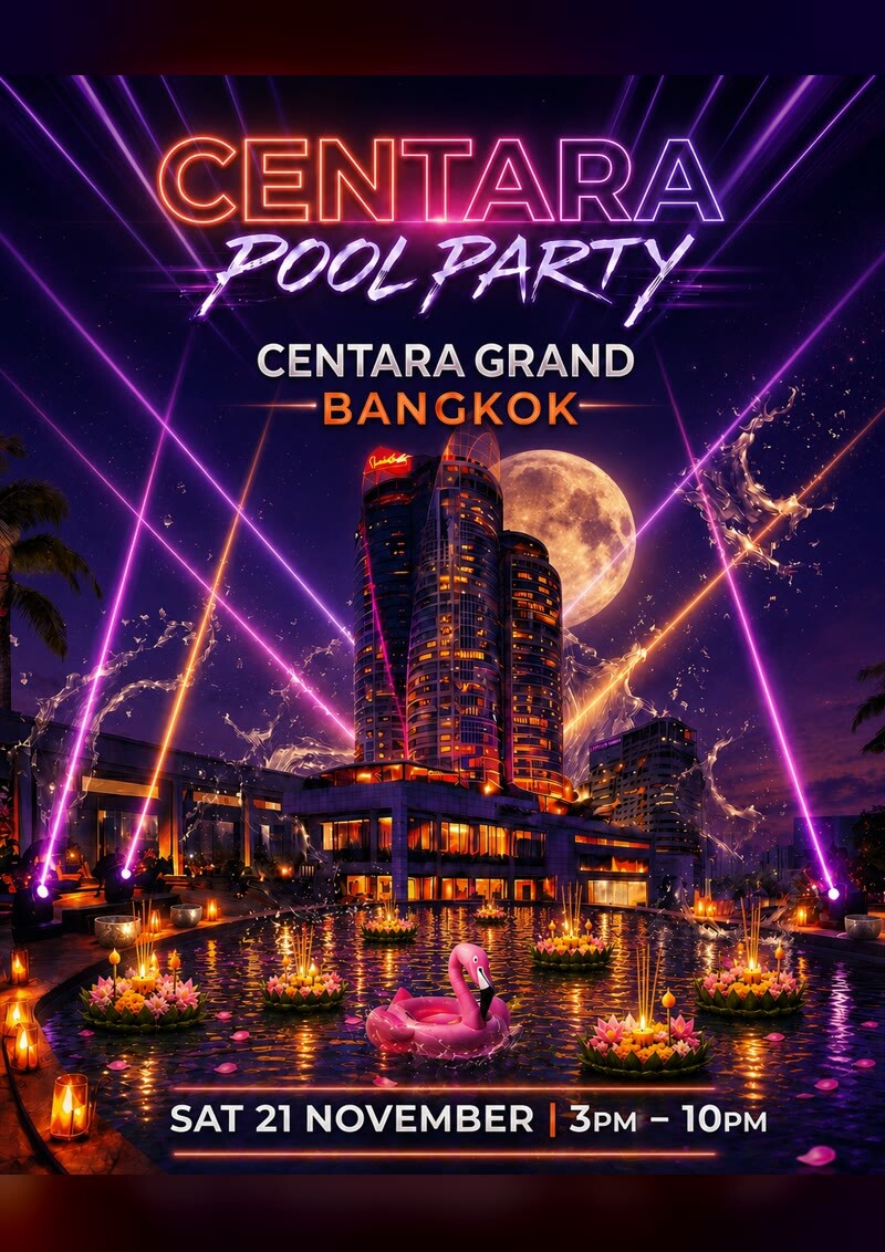 Roooftops Bangkok Rooftops Loy Krathong Pool Party at Centara Grand | Eventpop